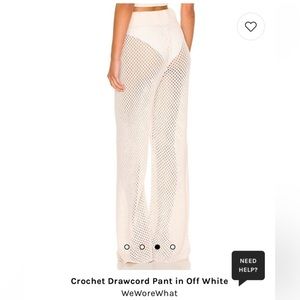 WeWoreWhat wide leg crochet pants. NWT